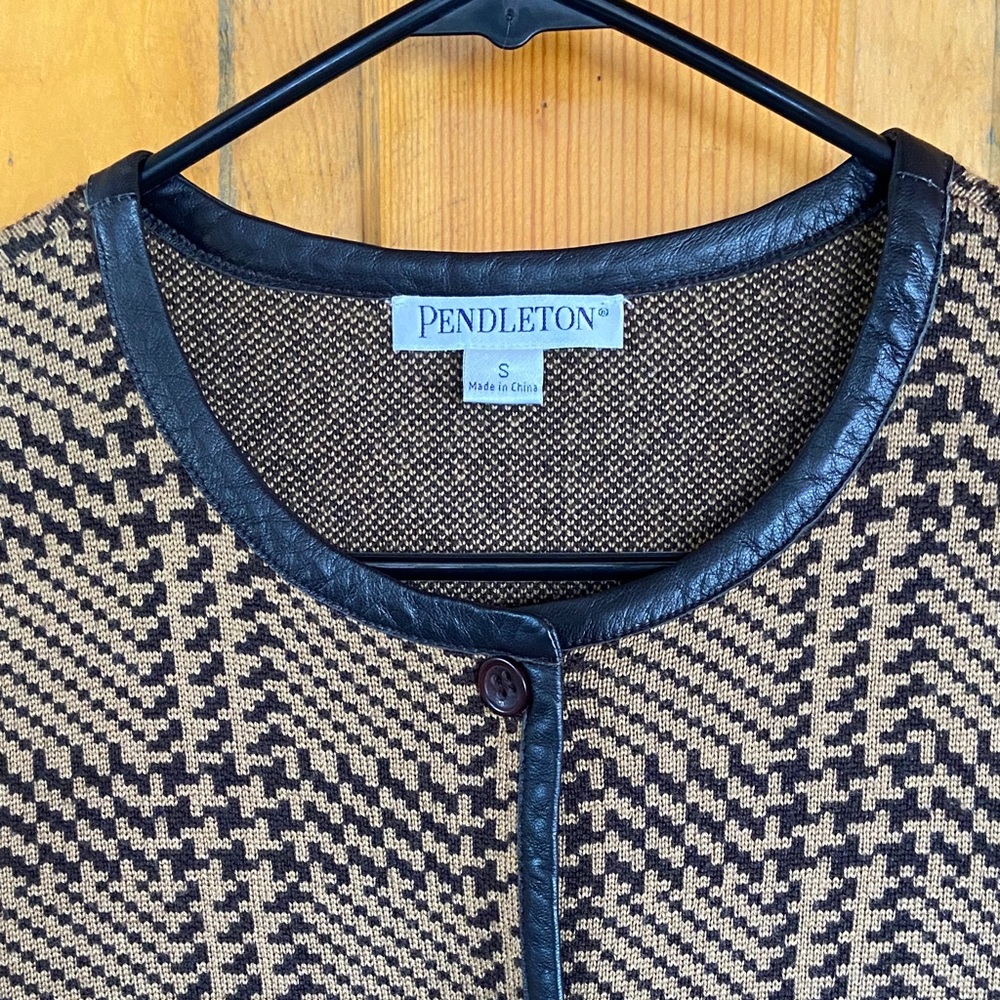 Pendleton Tan and Black Checkered Blazer - Picture 2 of 5